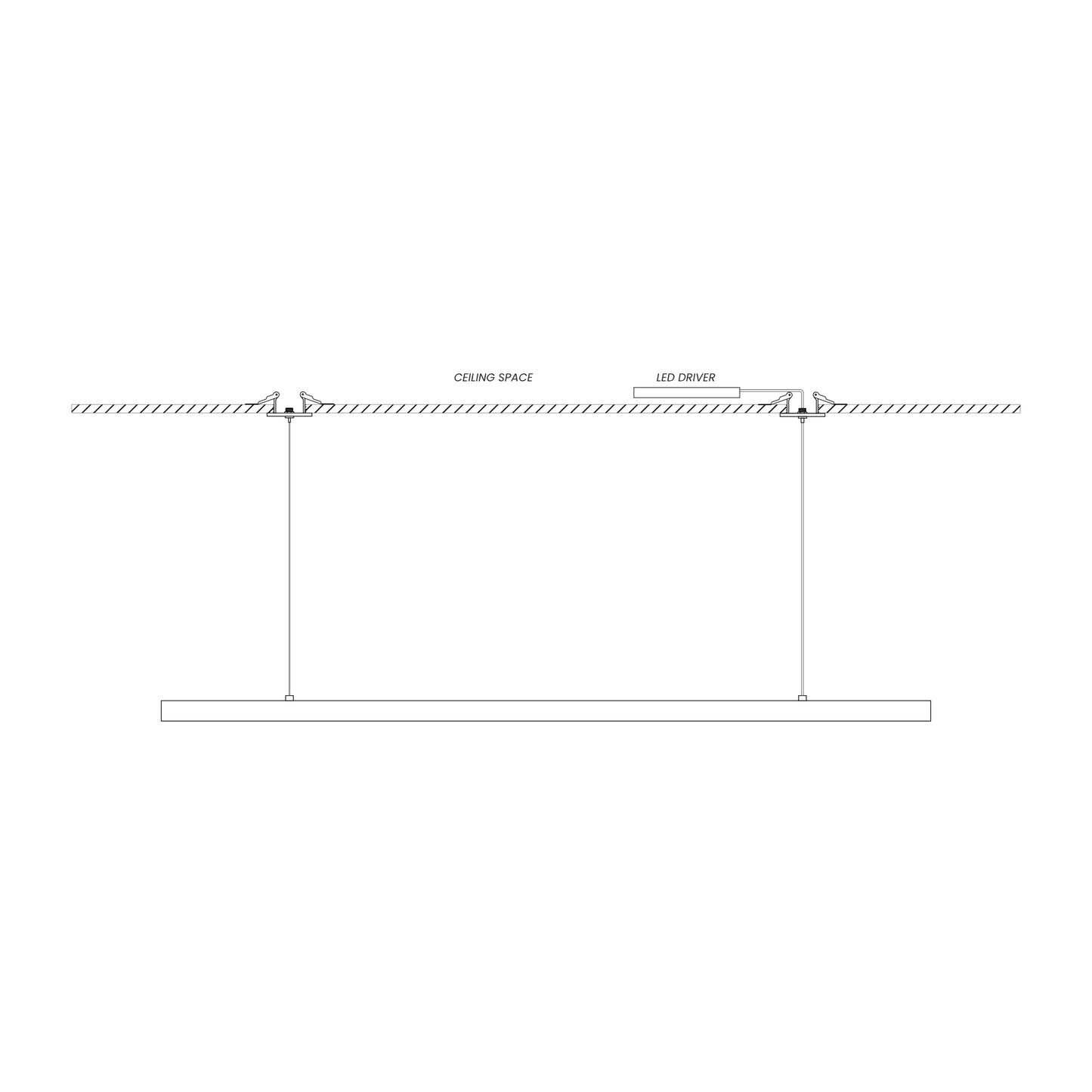70mm Recessed Linear Mount Kit