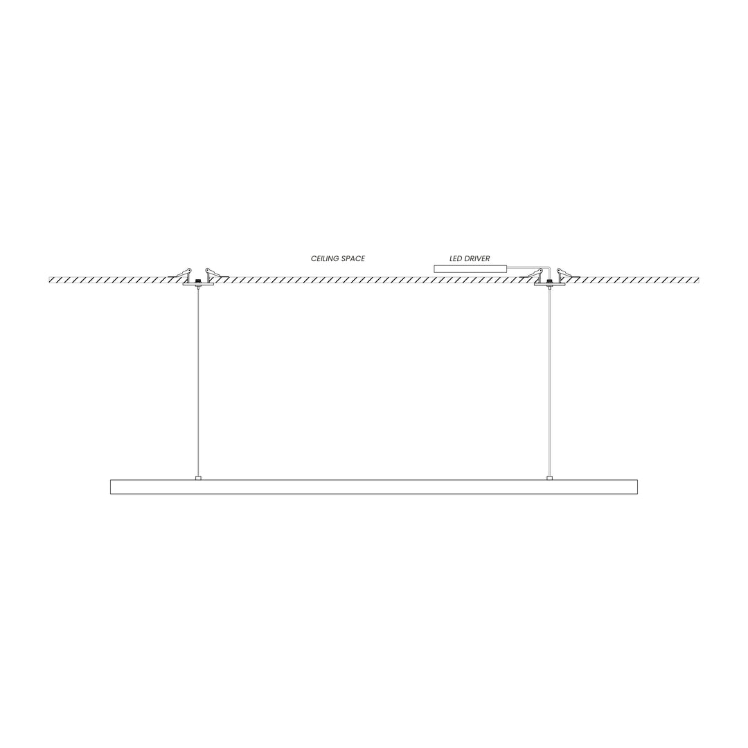 70mm Recessed Linear Mount Kit